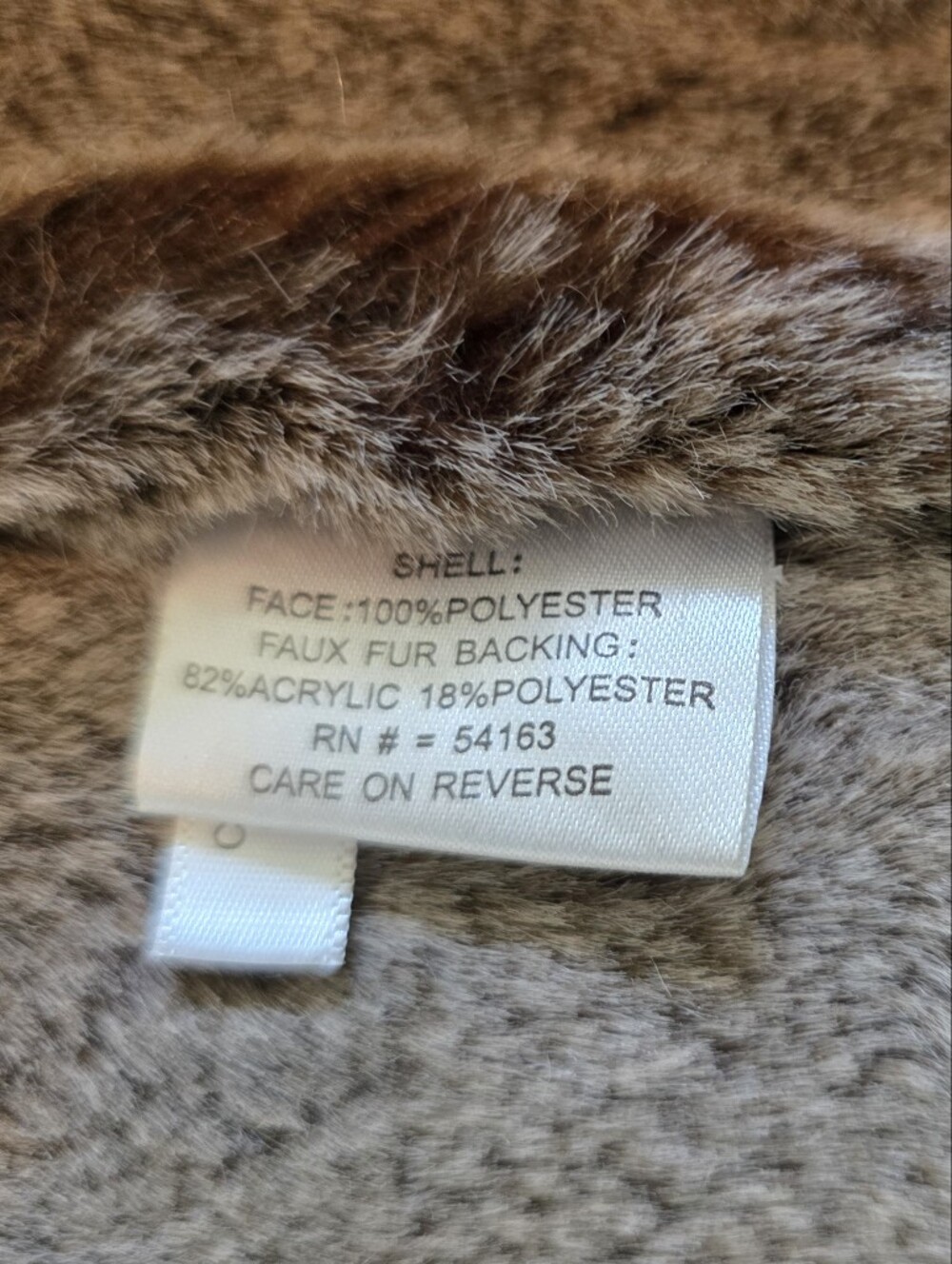 Calvin Klein Mens XL Dark Brown Faux Shearling Leather Bomber Jacket - Picture 7 of 9
